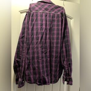 Men red snap long sleeve pearl snap shirt